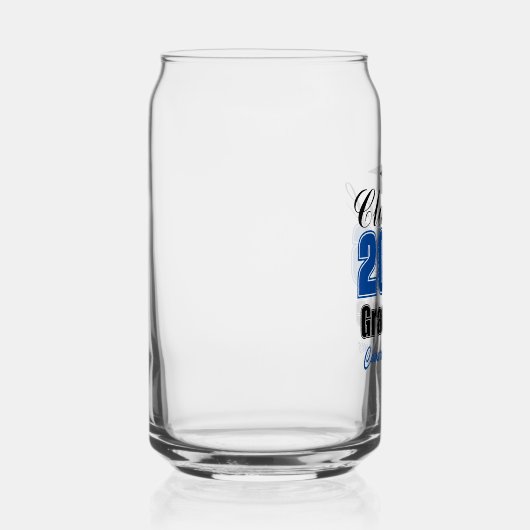 Personalized Blue Class of 2026 Graduation Blikvorm Glas (Rechts)