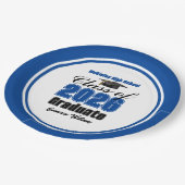 Personalized Blue Class of 2026 Graduation Party Papieren Bordje (Gekanteld)