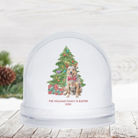 Personalized Blue Heeler Dog Christmas Sneeuwbol