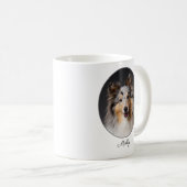 Personalized Blue Merle Sheltie Love Koffiemok (Voorkant rechts)