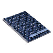 Personalized Blue Peacock Feather Notebook Notitieboek (Rechterzijde)