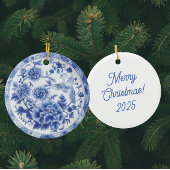 Personalized Blue White Snowflakes Red Back Kleine Kerstsok