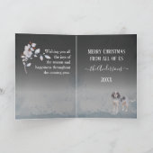 Personalized Bluetick Coonhound Christmas Feestdagen Kaart (Binnen)