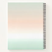 Personalized Blush and Mint Pastel Ombre  Notitieboek (Achterkant)