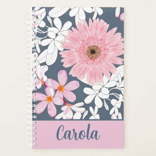 Personalized Blush Floral Planner (Voorkant)