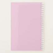 Personalized Blush Floral Planner (Achterkant)