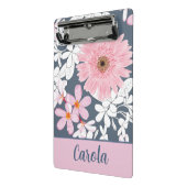 Personalized Blush Floral Planner Mini Klembord (Angled2)