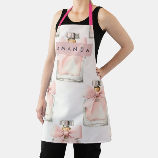 Personalized Blush Perfume Bottle Coquette Pattern Schort (Insitu)