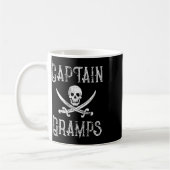 Personalized Boating Pirate Gift Captain Gramps Koffiemok (Links)