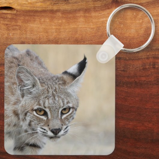 Personalized Bobcat Keychain - Add Your Name (Achterkant)