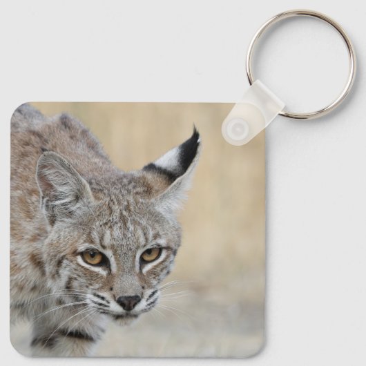 Personalized Bobcat Keychain - Add Your Name (Achterkant)