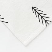 Personalized Boho black and white Fleece Deken (Hoek)