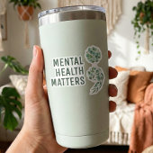 Personalized Boho Mental Health Semicolon Greenery Sticker