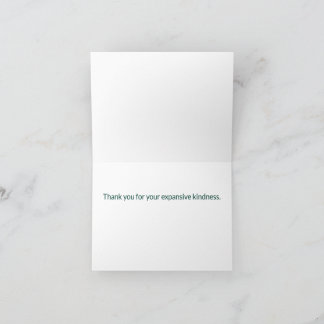 Personalized Boho Mountain Thank You Card Bedankkaart