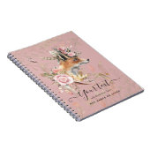 PERSONALIZED Boho Vos Veren Herinneringscadeau Notitieboek (Rechterzijde)