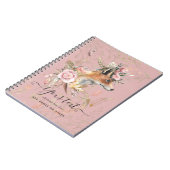PERSONALIZED Boho Vos Veren Herinneringscadeau Notitieboek (Linkerzijde)