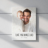 Personalized Bonus Dad Photo | Custom Gift Canvas Afdruk