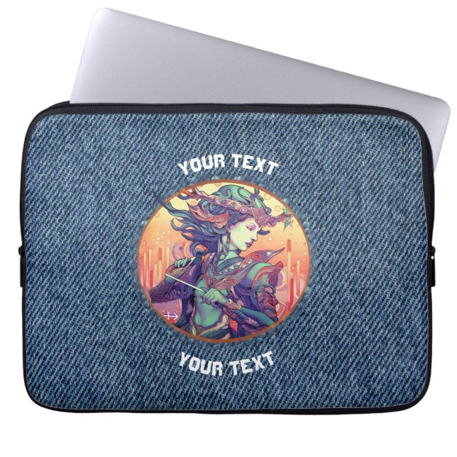 PERSONALIZED BOOGSCHUTTER STERRENBEELD DRAAGTAS LAPTOP SLEEVE (Voorkant)
