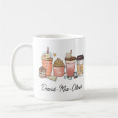 Personalized Book & Coffee Day Mug – Custom Name Koffiemok (Links)