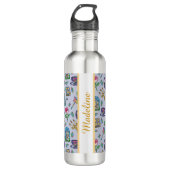 Personalized Bookish Girly Beauy's Name Lavender Waterfles (Voorkant)