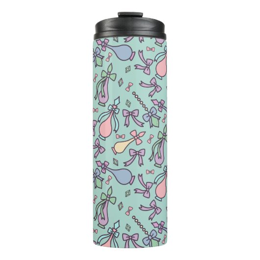 Personalized Bookish Girly Cute Bow Name Perfume Thermosbeker (Voorkant)