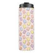 Personalized Bookish Girly Pink Book Cute Bow Name Thermosbeker (Voorkant)