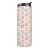 Personalized Bookish Girly Pink Book Cute Bow Name Thermosbeker (Gedraaid links)