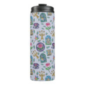 Personalized Bookish Girly Purple Cute Beauty Name Thermosbeker (Voorkant)