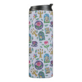 Personalized Bookish Girly Purple Cute Beauty Name Thermosbeker (Gedraaid links)