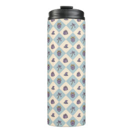 Personalized Bookish Girly Tumbler Wizard Blue Thermosbeker