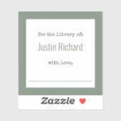 Personalized Bookplate Stickers (Vel)