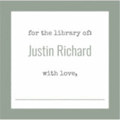 Personalized Bookplate Stickers (Voorkant)