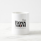 Personalized Boss Mom Mug – Custom Strong Mom Gift Koffiemok (Center)