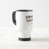 Personalized Boss Mom Photo – Custom MoM Gift Reisbeker (Voorkant links)