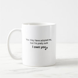 Personalized Boston Terrier “I Own You” Koffiemok