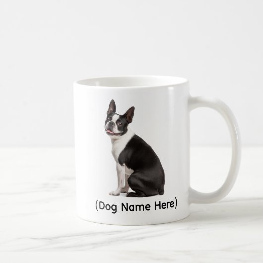 Personalized Boston Terrier “I Own You” Koffiemok (Rechts)