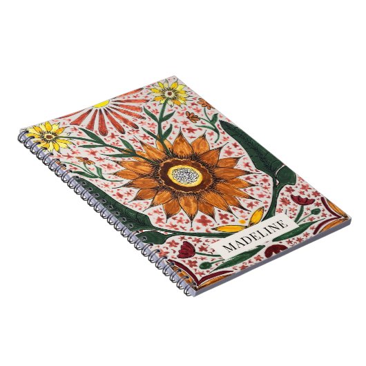 Personalized Botanical Notebook Notitieboek (Rechterzijde)