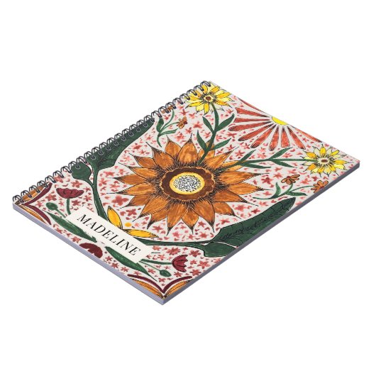 Personalized Botanical Notebook Notitieboek (Linkerzijde)