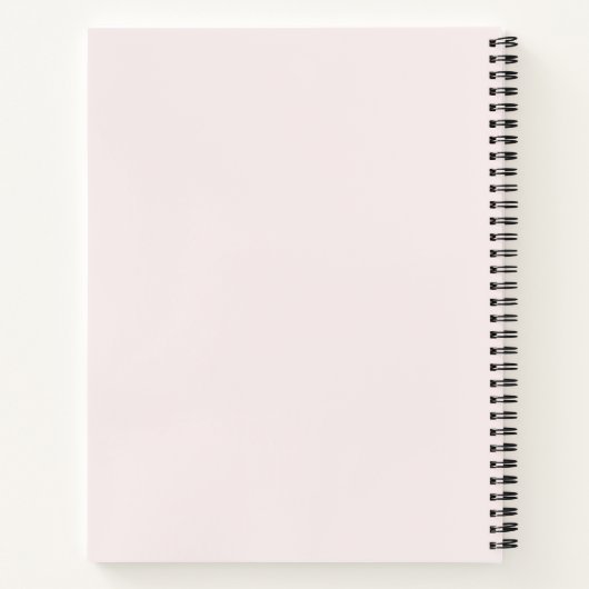 Personalized Botanical Pink Gratitude Journal Notitieboek (Achterkant)