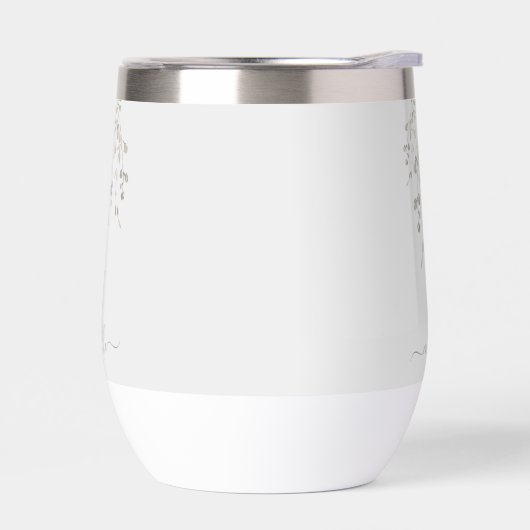 Personalized Botanical Watercolor Monogram Gray (Links)