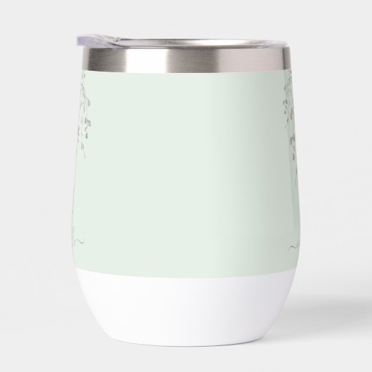 Personalized Botanical Watercolor Monogram Sage (Rechts)