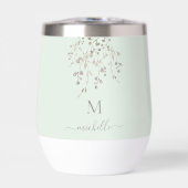 Personalized Botanical Watercolor Monogram Sage (Voorkant)