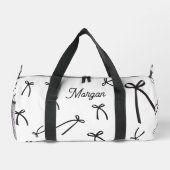 Personalized Bow Pattern Chic Black & white Plunjezak (Achterkant)