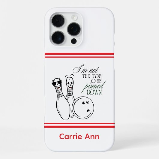Personalized Bowler Phone Case iPhone Hoesje (Achterkant)