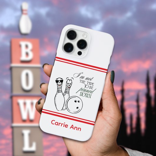 Personalized Bowler Phone Case iPhone Hoesje