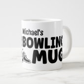 Personalized Bowling Mug Gift Jumbo-Tasse Grote Koffiekop (Voorkant rechts)