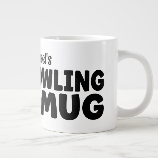 Personalized Bowling Mug Gift Jumbo-Tasse Grote Koffiekop (Rechts)