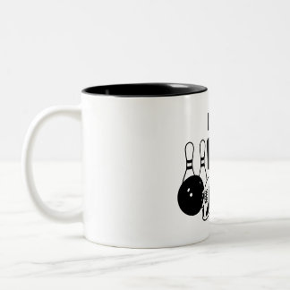 Personalized Bowling Mug Gift Jumbo-Tasse Tweekleurige Koffiemok