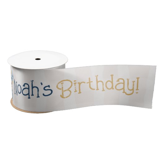 Personalized Boy Birthday Party  Satijnen Lint (Spoel)