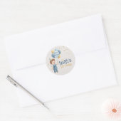 Personalized Boy Birthday Party Sticker (Envelop)
